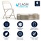 Flash Furniture Hercules Series Plastic Folding Chair Beige - 6 LB Weight Capacity Comfortable Event Chair-Lightweight Folding Chair, PK6 6-LE-L-3-BEIGE-GG - alternate 8